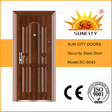 Wholesale Low Price Single Iron Doors Design (SC-S043)